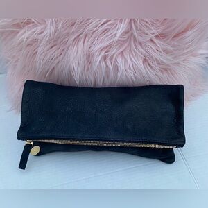 Elegant Black bag🖤🖤🖤 Clutch with Gold Zipper